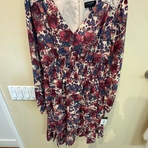 Tahari ASL Floral Lace Accent Dress